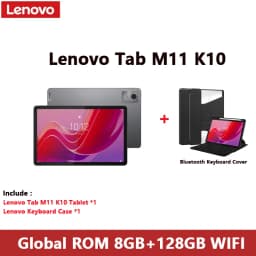 Global ROM Lenovo Tab M11 K10 11" Display 4G LTE MediaTek Helio G88 8GB RAM 128GB SSD L1 1920x1200 Wifi 7040mAh Android Tablet