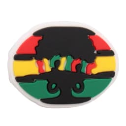 New Arrival 1-24Pcs PVC Black History Month Heart DIY Slipper Shoes Charms Buckle Clog Man Woman Shoe Accessories