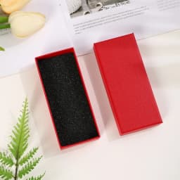 Rectangle Jewelry Black Gift Boxes for Necklace Earrings Bracelets Keychain Accept Dropshipping size 12 * 5 * 2.5cm