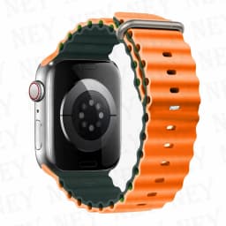 Ocean Band for Apple Watch Ultra 2 49mm 44mm 45mm 42mm 38/40/41mm silicone bracelet correa iwatch series 9 8 7 se 6 5 4 3 strap