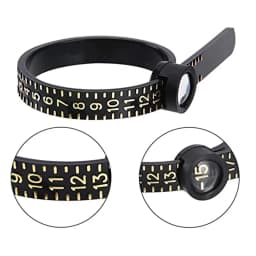Professional Ring Size Measurement Tool Magnifying Glass Ring Measuring Tape Ring Sizers Fashion Jewelry Measuring Tools