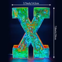 Multicolor Letters LED Night Light Numbers Dual‑Power Light‑Up Battery USB Operated Portable Indoor Decor for Party Wedding Home