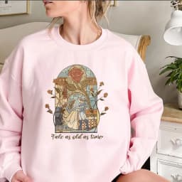 Vintage Tale As Old As Time Sweatshirt Retro Beauty Shirt Aesthetic Princess Pullover Streetwear Unisex Long Sleeves Sweatshirts