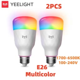 Yeelight Smart LED Bulb W3 E26 Color/White Ambient Light Wifi Voice Control 1700K~6500K For Mi Home Alexa Google SmartThings