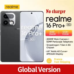realme 16 Pro Plus 5G Smartphone realme 16 Pro+ 200MP OIS Camera Snapdragon 7 Gen 4 6.8'' AMOLED 144Hz Curved Screen 7000mAh Bat