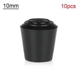10pcs/pack Black Round Table Chair Foot Cover Rubber Chair Leg Caps Non-Slip Chair feet Pad Furniture Accessories
