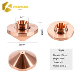 Praylee All Types Laser Nozzles Single/Double Layers Dia.28/D32mm for Raytools Precitec WSX HSG Bodor HANS Fiber Cutting Machine