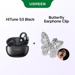UGREEN Open Ear Clip Wireless Earbuds Bluetooth Sports Earphones Headphones in Mic with Earhooks & Ear Hook
