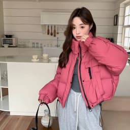 2026 Autumn Winter Women's Short Down Jacket Korean Stand Collar Puffer Jackets Women Warm Fashion Multicolor Thick Outerwear