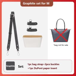 Bag Shoulder Strap For Longchamp M Leather Shoulder Bag Strap Durable Belt Slung Crossbody No Drilling Replacement Accessories