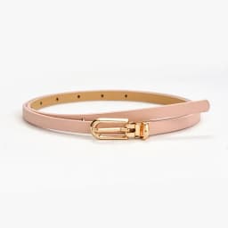 1x105cm Women PU Leather Belt Simple Solid Color Versatile Pin Buckle Thin Belt Dress Shirts Pants Decoration Ladies Waist Belts