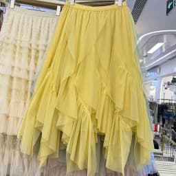 Elegant Petal Fine Mesh Half Skirt Women Spring Summer Irregular Long Fairy Skirt mid Length Korean Style High Waist Elastic