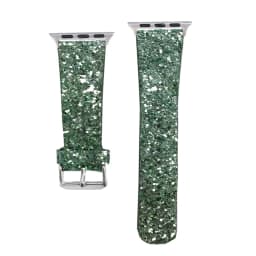 Glitter Bling Band for Apple Watch ultra 49mm 38mm 40/41mm 42mm 44mm 41mm 45mm Shiny Leather Strap IWatch Series 8 7 6 5 4 3 SE