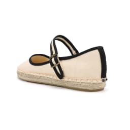 Stylish Mary Jane Espadrilles Women's Flat Shoes with Breathable Canvas Upper Ladies Loafers