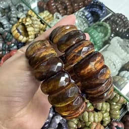 AAA Natural Stone Good Quality Black Onxy Crystal Strawberry Sodalite 12*24mm Bracelet Bangle Charm Fashion Couple Gift Jewelry