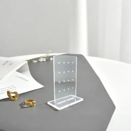 Acrylic 16/36/48 Holes Vertical Earring Ear Studs Holder Jewellery Display Rack Earrings Display Stand Jewelry Organizer Case