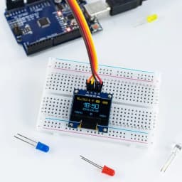 0.96" Inch OLED Display Screen Module I2C IIC 128x64 SS - D - 1306 3.3V-5V Blue/blue Yellow/White for Arduino ESP32 ESP8266