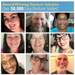 Premium Custom Upper & Lower Full Mouth Silicone Dentures, Lifelike Natural Teeth All-Day Comfort Boost Confidence & Oral Care