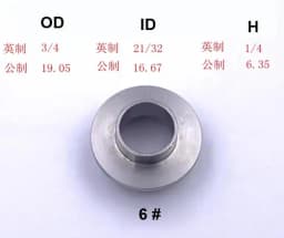 Stainless Steel Router Template Guide Bushings Engraving Machine Electric Router Copying Collar