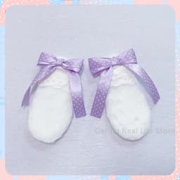Italife Fluffy fur Ears with Bow for Itabag Decoration Women Kawaii Pink Blue 15cm Ear Hanger Buckles Ita bag Accessories H353