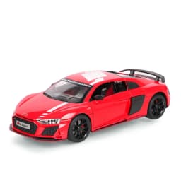 1:24 R8 V10 Plus Alloy Performance Sports Car Model Diecast Metal Toy Racing Car Model High Simulation Sound and Light Kids Gift