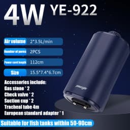 1PC Silent Aquarium Oxygen Air Pump with Check Valve Fish Tank Compactor Oxygenator Aquarium Air Compressor Aerator 220v 3w-14w