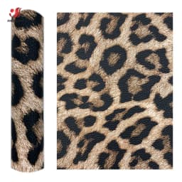 Leopard Print PU Leatherette Sewing Fabric Faux Leather DIY Craft Brooch Hair Bows GIFT Handmade Earring Making Doll Decor