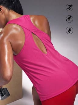 Super Soft Cross Backless Workout Tops for Women Racerback Tank Tops Open Back Running Muscle Tank Yoga Shirts
