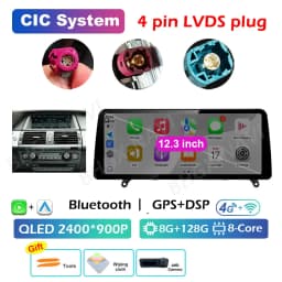 CCC CIC System Carplay for BMW X5 E70 X6 E71 2008 2009 2010 2011 2012 2013 Android 16 DSP Stereo Car Multimedia Radio Player BT