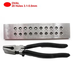 Wire Draw Plates Drawplate Pulling Plier Set for Jewelry Making Round Rectangle Hexagon Oval Square Shape