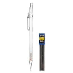 Transparent Mechanical Pencil Set 0.3, 0.5, 0.7 0.9mm with HB Lead Refills for Sketching Art Drawing Painting Automatic Pencils
