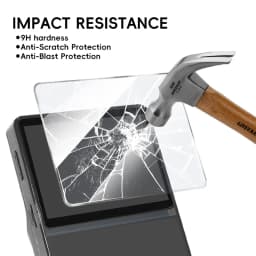 DATA FROG 6 IN 1 Protective Set for R36S Game Console Carrying Case with Tempered Glass Screen Protector Full Kit