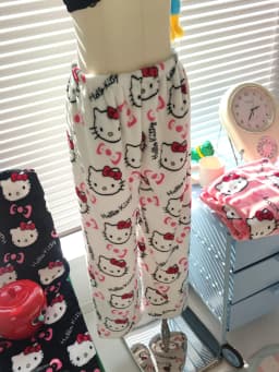 2025 New Hello Kitty Pajamas Pants Anime Women's Pajama Pants Cartoon Couple Home Sleepwear Trousers Leisure Home Clothing