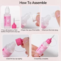 UR SUGAR 15ml Remover For Solid Tips Gel False Nail Tips Solid Adhesives Gel Remover Press On Nails Gel Fake Tips Remover Tools