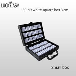 Portable Travel Gems Box Show Gemstone Storage Case Beads Diamond Pendant Exhibition Box Shockproof Gem Jars Exhibition Tray