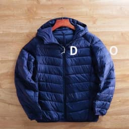 Lightweight Warm down Cotton Jacket Autumn Winter Men's Thin Comfortable Simple Matchable Hooded Cotton Top Men's Outerwear