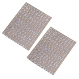2 Sheets Metal Alphabet Stickers Uppercase Letter Lower Case Letters Stickers Self Adhesive 26 Letters Stickers Wholesale