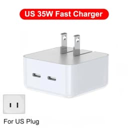 For Apple Original PD 35W Dual Type C Charger For iPhone 17 Air 13 12 11 14 15 16 Pro Max Plus iPad Charger Fast Charging Cable