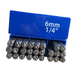 Gothic Steampunk Runes Stamp Set 6mm with Box Symbol Stamp Kit for Steel Brass Aluminum