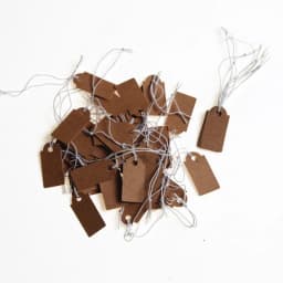 Wholesale 100pcs/lot Trend Rectangular Paper Price Tag White Blank String Jewelry Price Display Cards Promotion Label For Sales