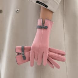 Winter Women Thicken Keep Warm Touch Screen Gloves Elegant Fashion Soft Velvet Internal Driving Cycling Outdoor Cold Protection
