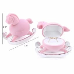 1PCS Mini Velvet Ring Box Creative Jewelry Case Holder Ring Earring Display Box for Wedding Proposal Engagement Birthday Gift