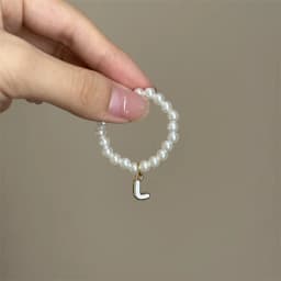 For Mini Labubu Pendant Accessories Letter Pearl Necklace For 4.0 Labubu Pin for Love Series Doll Accessories Dolls' Decoration
