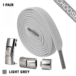 No Tie Shoelaces Flat Elastic Shoe Laces for Sneakers Press Buckle Lock Metal Switch Logo Shoelace for Kids Adults Quick Easy