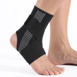 1Pc VILICO Breathable Adjustable Ankle Brace, Silicone Padded Sports Ankle Support, Unisex Brace for Running, Fitness and Daily