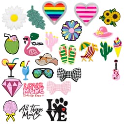 1pcs Cactus Sunflower Charms For Beach Bag Accessories Ice Cream Drink Handbag Decoration Bow Guitar Beach Tote Bag Accessories