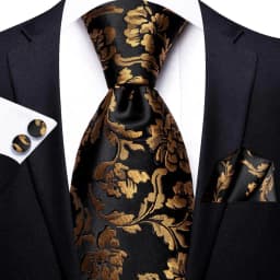Hi-Tie Champagne Beige Floral Solid Design Silk Wedding Tie For Men Quality Hanky Cufflink Fashion Nicktie Business Dropshipping