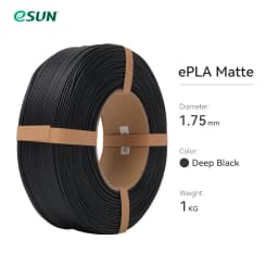 ESUN PLA Matte 3D Printer Filament 1.75mm Dimensional +/- 0.03mm 1KG (2.2 LBS) Spool 3D Printing Material For 3D Printers