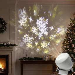 360° Rotating Dynamic Night Light USB Rechargeable LED Ocean Projector Lights Adjustable Ambient Lamp for Game Living Room Decor