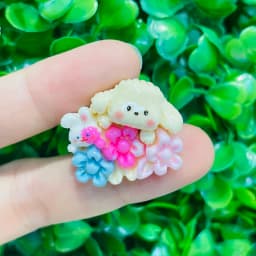 1-6Pcs Cartoon Animal Sheep Turtle Bear Elephant Duck Resin Shoe Charms Decorations for Bands Garden Shoes Button Accessories